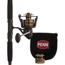 PENN 7' Battle Spinning Fishing Rod and Reel Combo Kit, Size 5000 Reel with Cove picture