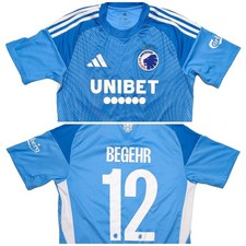 ADIDAS FC Copenhagen Soccer Jersey Mens Small Blue Excellent 2025-26 Away Kit picture