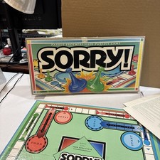 Vintage 1992 Sorry Board Game - Parker Brothers - Complete in Original Box picture