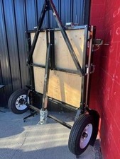4 x 8 folding utility trailer, also tilts. Harbor Freight picture
