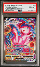 Fusion Strike Mew VMAX Secret Alt Art Holo 269/264 PSA 10 picture