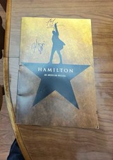 Hamilton Musical original cast signed autographed Book picture