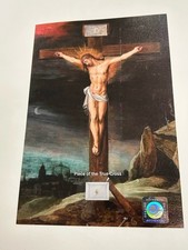 Piece Of Wood From The True Cross relic Catholic Church card Religious photo picture