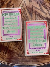 Indian Biography: Orators Warriors Statesmen, 2 Volumes by B. B. Thatcher 1973 picture