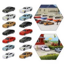 50pcs HO Scale Model Cars Vehicles  Building Scenery Railway Layout C100 picture