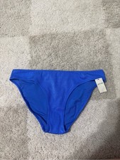 Aerie Textured Bikini Bottom Royal Blue Medium NWT picture
