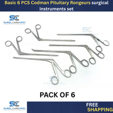 Basic 6 PCS Codman Pituitary Rongeurs surgical instruments set picture