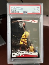 2005-06 Topps - LeBron James #200 Black Double Jersey Number 236/500 LOW POP picture