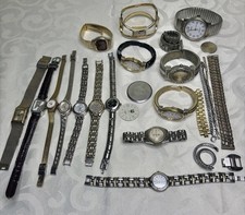 Vintage Watch Repair Lot Parts Not Working Broken Damaged Watches-read Below -👇 picture
