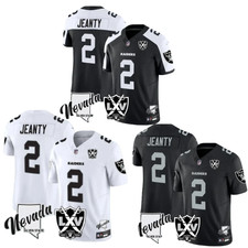 NWT Men's Ashton Jeanty 65th Anniversary MEN Stitched Jersey Black White++ picture