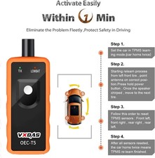 New GM TPMS Relearn Tool Sensor Reset Activation Programming For Chevy Vehicles picture