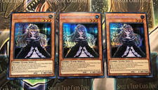 * 3X GHOST BELLE & HAUNTED MANSION 3X * PRISMATIC SECRET RARE MP22-EN258 YUGIOH picture