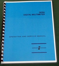 HP 3435A Operating and Service Manual: w/ 11