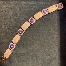 David Andersen Norway Enamel Silver Bracelet picture