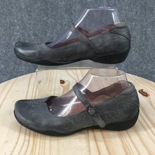 Taos Ta Dah Shoes Womens 9 M Mary Jane 13562 Round Toe Buckled Leather Gray picture