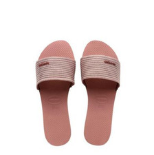 Havaianas Women's You Malta Metallic Sandals Crocus Rose Size 11/12 picture