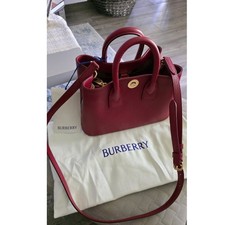 Burberry Mini Bermondsey Shoulder Bag – Antique Red – 100% Calf Leather-81119711 picture