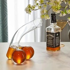 Funny Glass Wine Decanter 550ml Glass Alcohol Bottle Party Wine Barware Dining🍷 picture