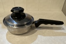 Kitchen Craft Stainless Steel Saucepan with Lid Silver Black 7