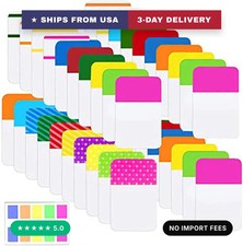 ELII 900 Pieces Tabs Sticky Index Tabs,1 Inch Book Tabs Writable picture