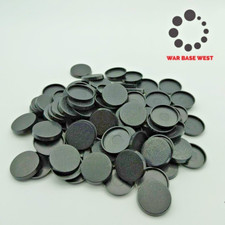 Lot Of 100 25mm Round Bases Used For Warhammer 40k + AoS Games Workshop Bitz picture