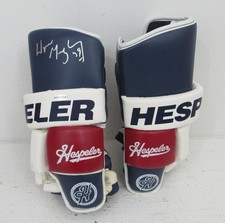 Wayne Gretzky HOF Signed Hespeler Game Model Hockey Gloves Upper Deck 195743 picture