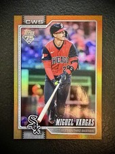 2026 Topps Series 1 #329 Miguel Vargas White Sox True Gold Rainbow Foil /50 picture