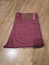 New Gustin #594 Oxblood Selvedge Twill - Size 30 Slim picture