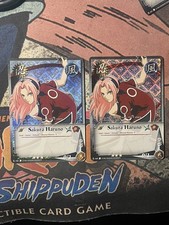 Naruto CCG #048 Sakura Haruno 1st Edition Diamond Holo NM NP Bandai TCG x2 picture