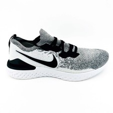 Nike Epic React Flyknit 2 White Black Platinum Oreo Mens Running Sneaker picture