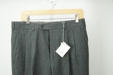 Zanella Giorgio Gray Flannel Wool Blend Mens Dress Pants Sz 48 EU BRAND NEW picture