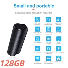 128G Mini Digital Voice Recorder 40 Days Battery Life Voice Activated Spy Hidden picture