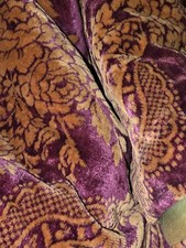 Rare Vintage Victorian Velvet Portiere Curtain 96