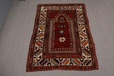 RARE RUG, Antique Rug Vintage Anatolian Sivas Antique Rug Entryway Rug, 3.1 x 4. picture