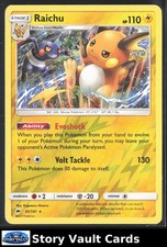 2017 Raichu Rev Reverse Holo SM Burning Shadows Pokemon NM 41/147 Sun & Moon picture