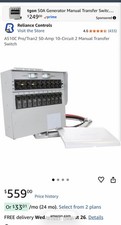 A510C Pro/Tran2 50-Amp 10-Circuit 2 Manual Transfer Switch picture