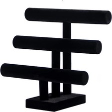 Pengup 3 Tier Bracelet Holder,Bracelet Display Stand,Black Velvet Jewelry Org... picture