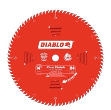 Diablo 14” 84 Tooth Fine Finish Saw Blade D1484X 14in Miter Saw Ultra Smooth Cut picture