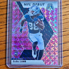 Panini 2020 Mosaic Football NFL Debut CeeDee Lamb Cowboys Pink Camo #268 RC picture