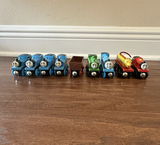 Thomas & Friends Vintage Wooden Magnetic Train Lot of 9 with Engines, Wagons picture