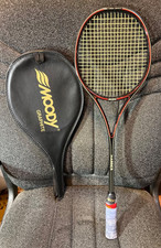 RARE Vintage Moody HARRIER Squash Racket 100% Carbon Graphite + Case GREAT SHAPE picture