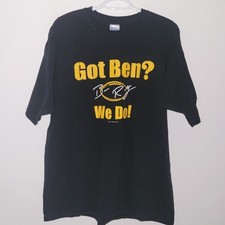Vintage 2004 Ben Roethlisberger Got Ben We Do Short Sleeve T-Shirt Size XL Black picture