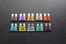1000 PK 100 EACH ATC FUSES AMP ATO FUSE BLADE STYLE CAR BOAT AUTO VARIETY picture
