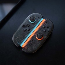 Smoke Ghost Joy-Cons for Switch 2 Custom Retro Clear Edition picture