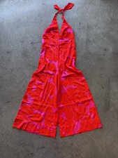 Very Rare Late 1960s/70s Fumi’s  Floral Haltered Palazzo Wide Leg Jumpsuit. picture