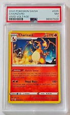 Pokemon 2020 SWSH Vivid Voltage Charizard 025/185 PSA 7 Cert 88997928 picture