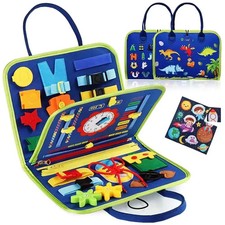 Montessori Busy Board Sensory Toy Fine Motor Skills Travel Learning Toy Kids picture