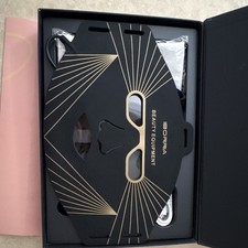 IBORRIA LuminaCare Mask LED Light Therapy Face Mask Portable Black/Gold picture
