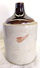 Antique Red Wing Stoneware 1 Gallon Brown Top Jug picture