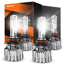 4xSEALIGHT 9005 9006 LED Headlight Kit Combo Bulb High Low Beam Super White 280W picture